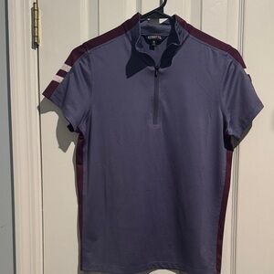 Kerrits Kids Horseback Riding Purple and Maroon Short Sleeve Tee